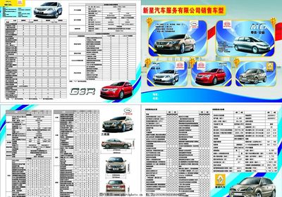 汽車宣傳單圖片